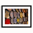 Abstract art print of Jerusalem in vibrant colors on a textured, extra large canvas, ideal for living room decor.