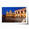 Extra large rolled print of a scenic Argentinian landscape with vibrant green tones, ideal for dining room wall art.