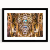 Extra large canvas with abstract depiction of Santiago, Chile in vibrant, colorful hues, ideal for living room decor.
