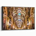 Black and white landscape art painting of Santiago, Chile on framed canvas, suitable for bedroom wall decor.
