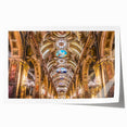 Rolled print of Santiago, Chile skyline in muted earth tones, ideal for art wall dining room.