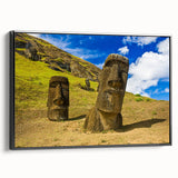Black and white landscape art painting of Chilean scenery on framed canvas, ideal for bedroom wall decor.