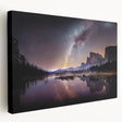 Yosemite National Park landscape on large stretched canvas, featuring lush greenery and towering cliffs.