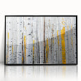 Large abstract wall art featuring a Colorado Aspen scene, in muted earth tones on framed acrylic.