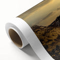 Art Deco poster of Colorado Springs with muted earth tones on rolled canvas, ideal for nursery wall art.
