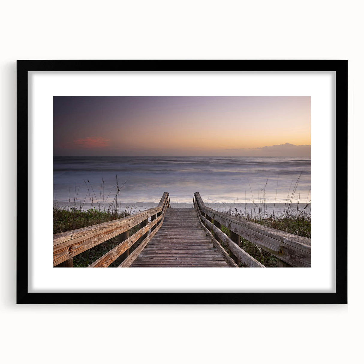 Abstract art print featuring a colorful, textured depiction of a vibrant Daytona scenery on a large framed canvas.