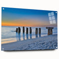 Acrylic print of a Florida Keys scenery in soft blue and green shades, suitable for bedroom or dining room decor.