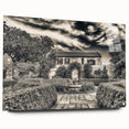 Acrylic print of Savannah, Georgia, featuring muted earth tones and abstract design.