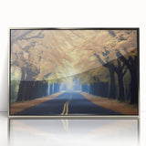 Mid-century modernist art of Minneapolis skyline in silver acrylic frame, suitable for nursery wall decor.