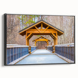 Black and white framed canvas of Raleigh, North Carolina landscape, ideal for bedroom wall decor.