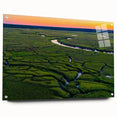 Acrylic print of Charleston, South Carolina scenery in soft pastel hues, suitable for bedroom or dining room wall art.