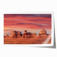 Extra large rolled print of Arches National Park in Utah, showcasing natural red rock formations under a clear blue sky.