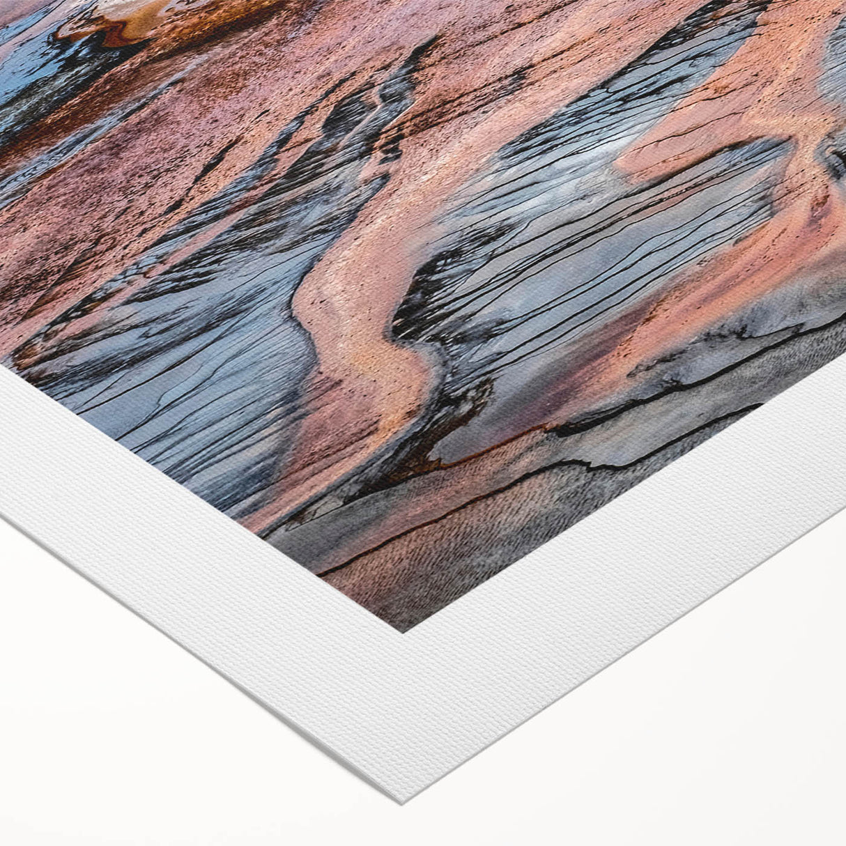 Art Deco poster of Yellowstone scenery, with muted earth tones on rolled canvas, suitable for dining room wall art.
