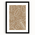 Extra large abstract art print featuring textured fall colors on a framed black matte canvas, ideal for living room decor.