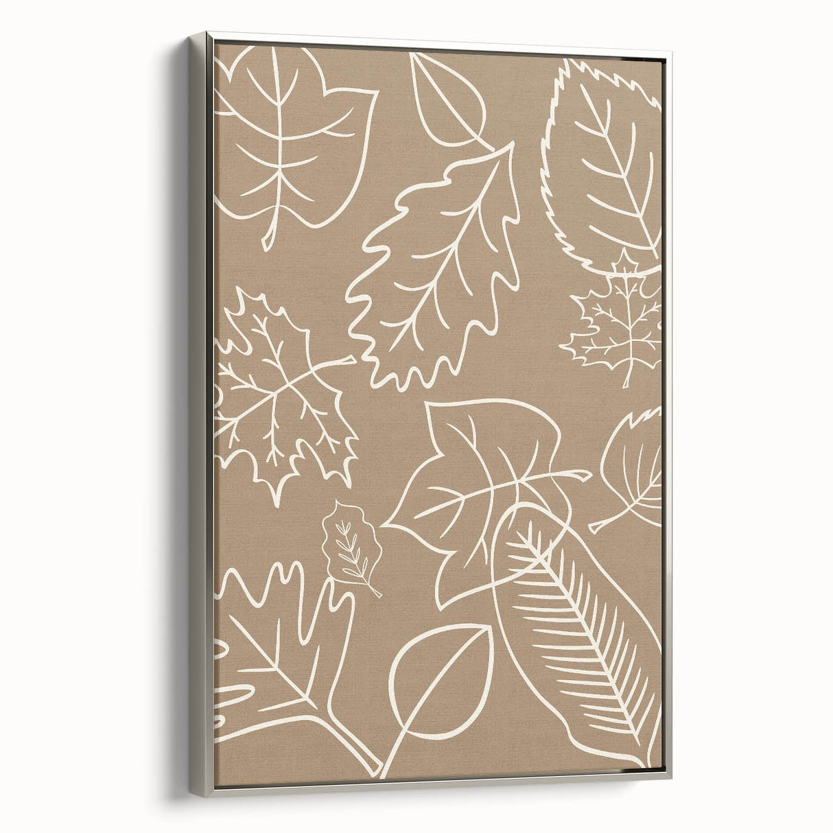 Framed canvas depicting a vintage-style landscape art painting with colorful autumn trees and a black background.