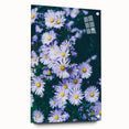 Large abstract wall art depicting spring themes in vibrant green and pink tones on acrylic glass.