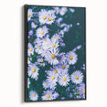 Black and white vintage poster art on framed canvas depicting a spring landscape, suitable for bedroom wall decor.