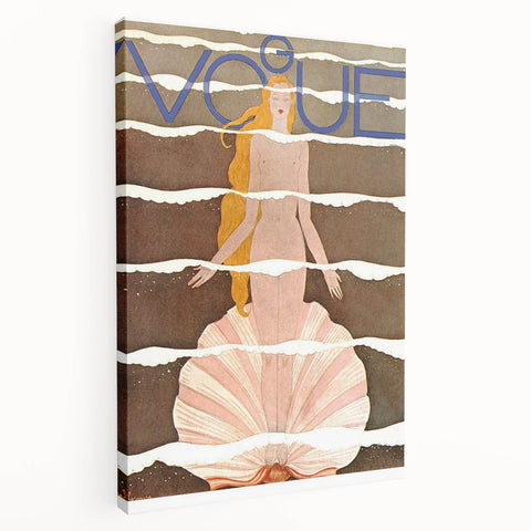 Vintage Vogue Poster - 1920s Nautical Venus Fashion Illustration Art