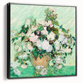Black and white landscape painting of a tree, vintage poster style on framed canvas, ideal for bedroom wall art.
