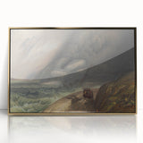 Classic Romantic Paintings - Penmaenmawr Stormy Landscape Canvas Art