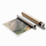 Classic Romantic Paintings - Penmaenmawr Stormy Landscape Canvas Art