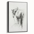 Framed canvas artwork showcasing a vibrant animal design in a black frame, highlighting intricate details and textures; ideal for modern home decor and art enthusiasts.