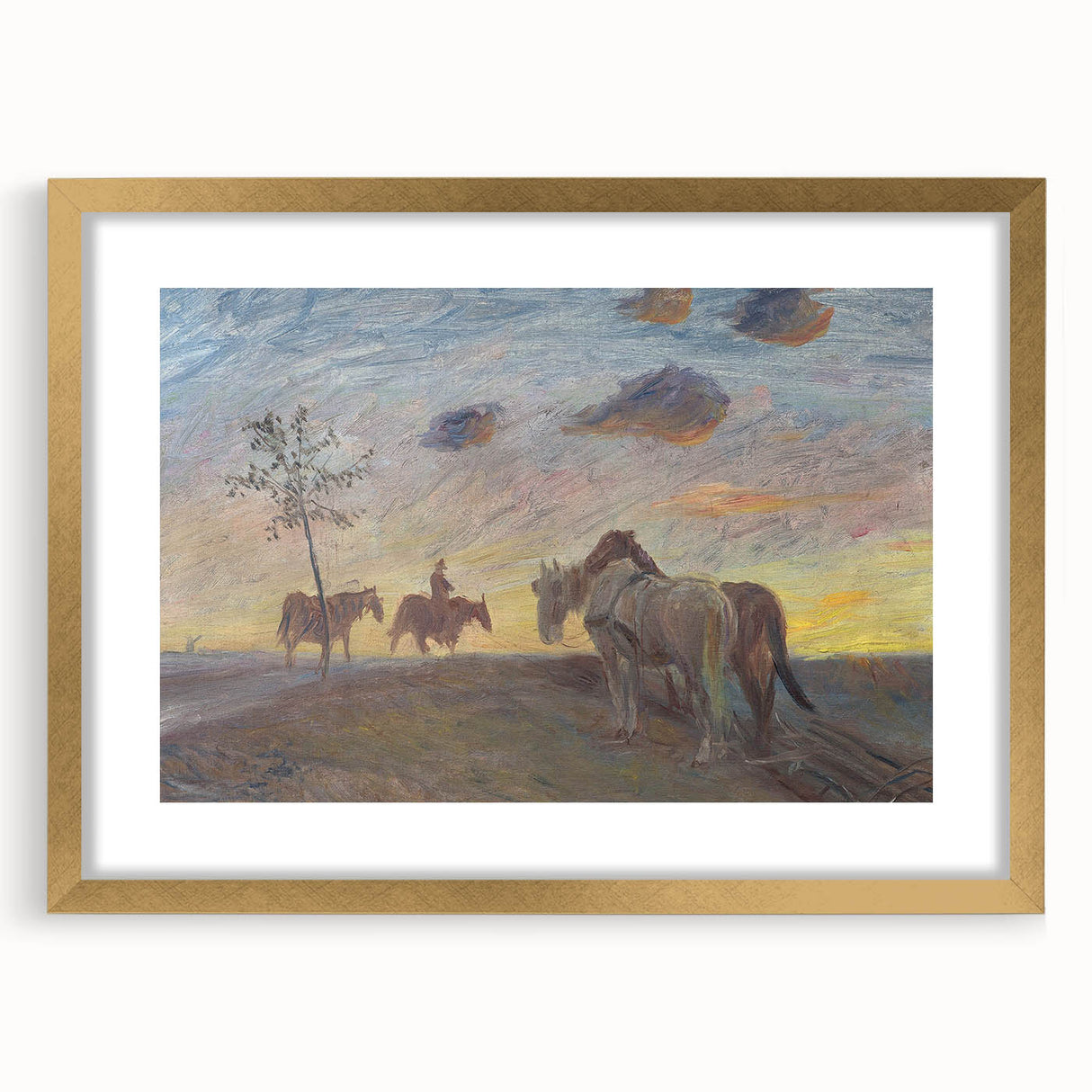 Impressionist Landscape - Evening Landscape by Theodor Philipsen Print