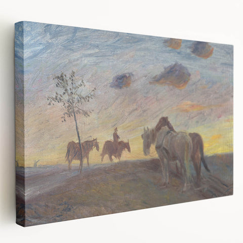 Impressionist Landscape - Evening Landscape by Theodor Philipsen Print
