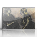 Expressionist Portrait - Modern Wall Art of Two Figures in Black