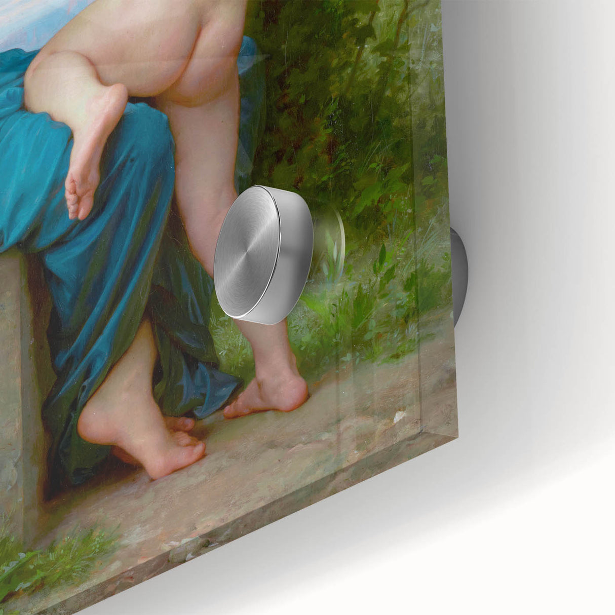 A Young Girl Defending Herself against Eros - Bouguereau Classical Art Print