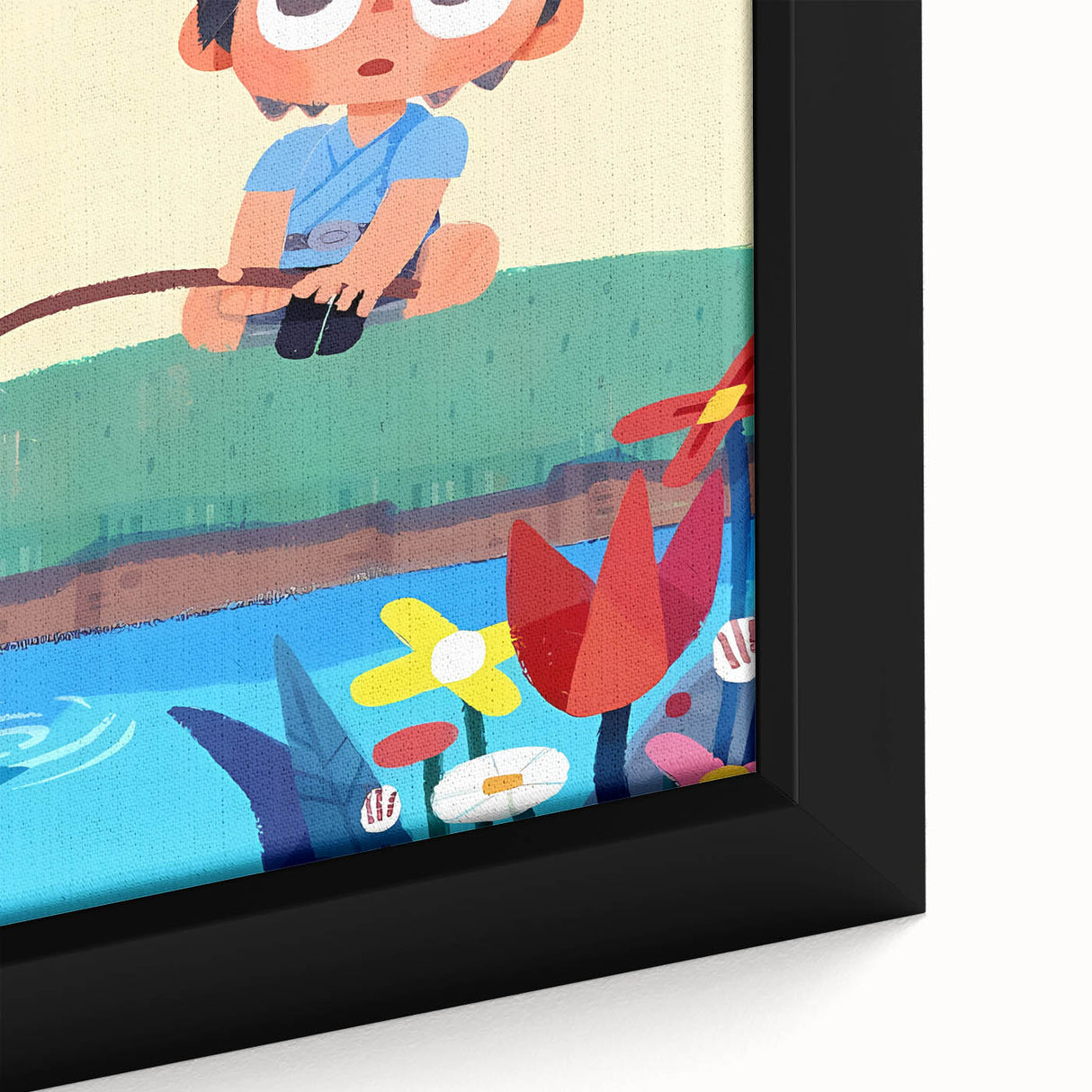 Fishing Boy Adventure - Boys Room Wall Art Kids Wall Art Prints