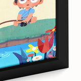 Fishing Boy Adventure - Boys Room Wall Art Kids Wall Art Prints