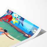 Fishing Boy Adventure - Boys Room Wall Art Kids Wall Art Prints