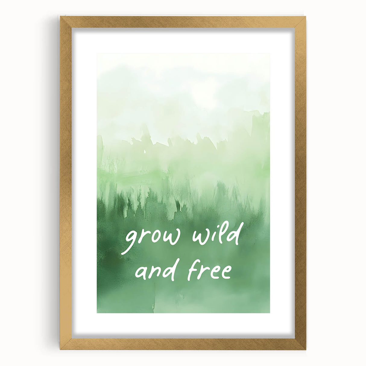 Grow Wild and Free Nursery Wall Art – Kids Room & Baby Decor