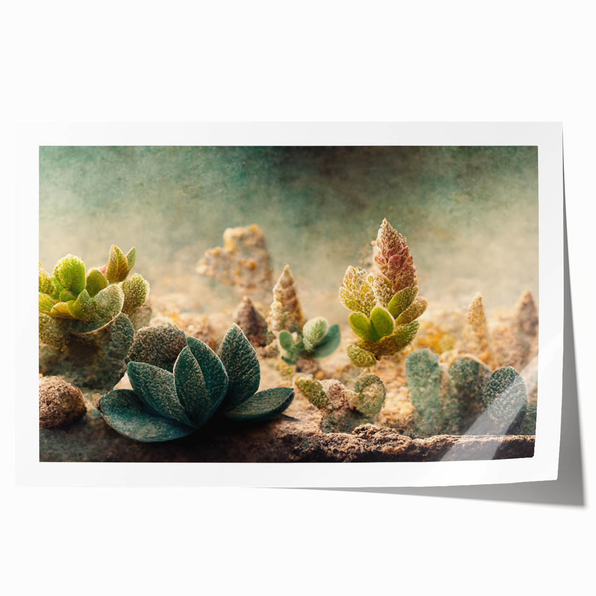 Abstract floral wall art print featuring vibrant colors and intricate designs, showcasing a modern aesthetic ideal for home decor. The rolled canvas is elegantly packaged for optimal protection during shipping, making it a perfect addition to any artistic space.