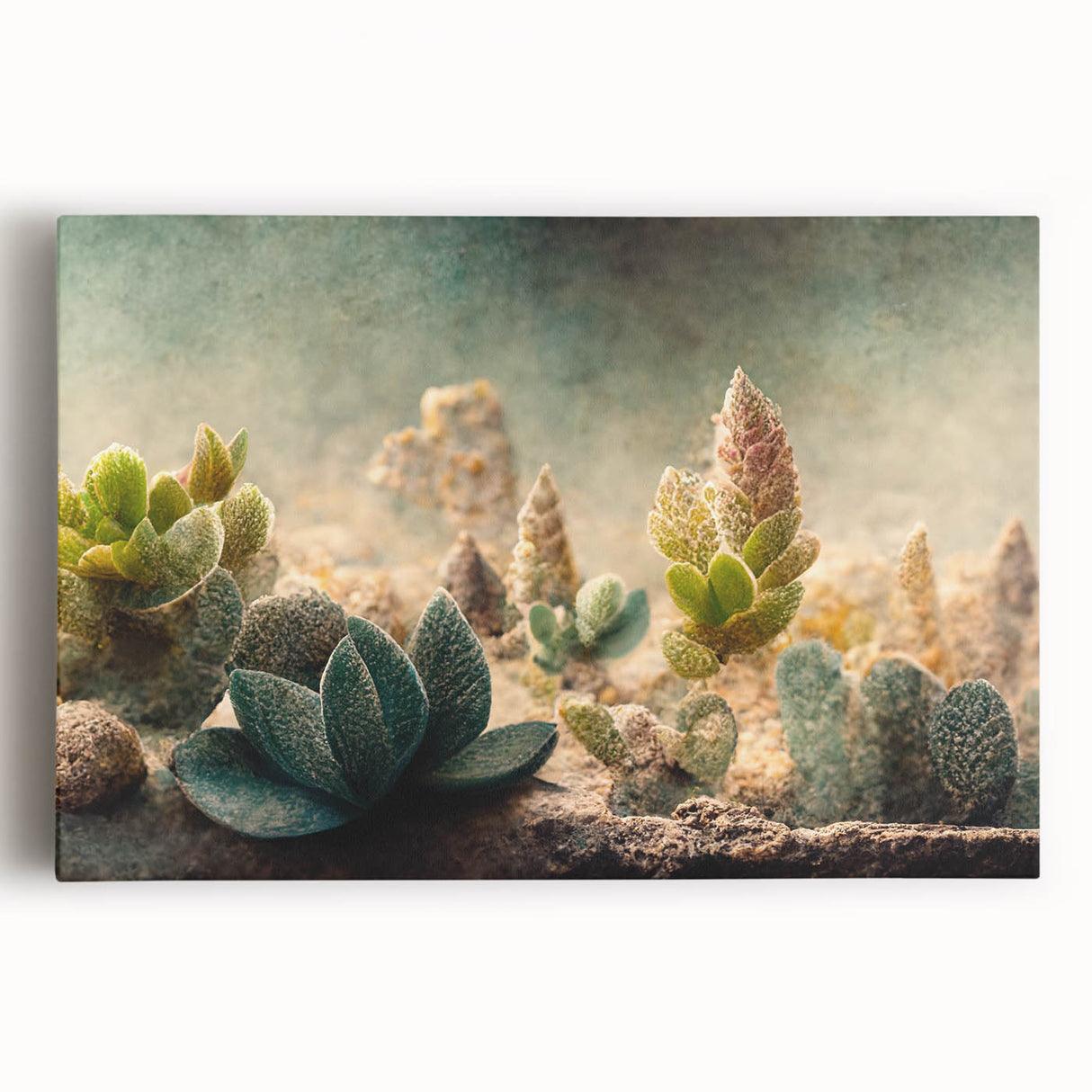 Stretched canvas artwork showcasing vibrant abstract floral designs in rich colors, ideal for modern home decor. Perfect for adding a pop of color to any room.