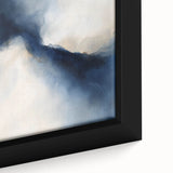 Modern Abstract Wall Art – Blue Beige Flow for Contemporary Decor