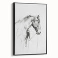 Framed canvas artwork featuring a vibrant animal design, showcasing intricate details in a black frame, ideal for home decor or office aesthetics.
