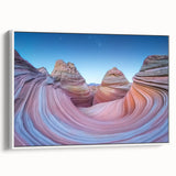 Framed landscape canvas art depicting vibrant canyons in warm earth tones, showcasing intricate details and depth, perfect for enhancing home decor.