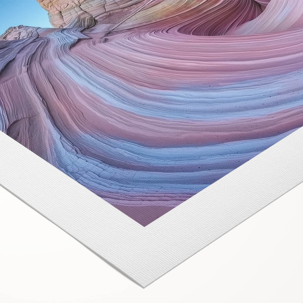 Stunning landscape canvas artwork showcasing vibrant canyons in rich earth tones, rolled for easy display and shipping, perfect for home decor enthusiasts.
