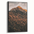 Black and white landscape art painting on framed canvas, featuring a vintage-style tree in autumn, ideal for bedroom decor.