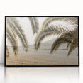 Large abstract wall art depicting vibrant summer hues on a black framed acrylic, ideal for modern living room decor.