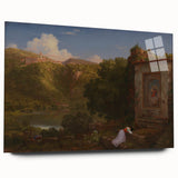 Famous Romantic Era Art: "Il Penseroso" Landscape by Thomas Cole