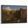 Famous Romantic Era Art: "Il Penseroso" Landscape by Thomas Cole