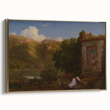 Famous Romantic Era Art: "Il Penseroso" Landscape by Thomas Cole