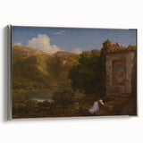 Famous Romantic Era Art: "Il Penseroso" Landscape by Thomas Cole