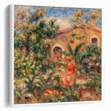 Farmhouse by Renoir: Idyllic Impressionist Garden Scene Wall Art