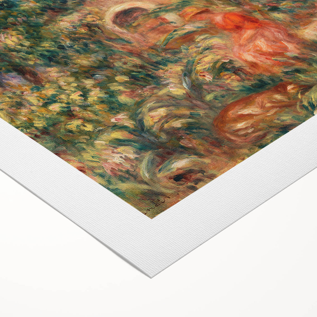 Farmhouse by Renoir: Idyllic Impressionist Garden Scene Wall Art