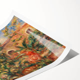 Farmhouse by Renoir: Idyllic Impressionist Garden Scene Wall Art