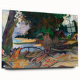 Tropical Landscape Wall Art - Modern Decor with Hibiscus Tree Scene